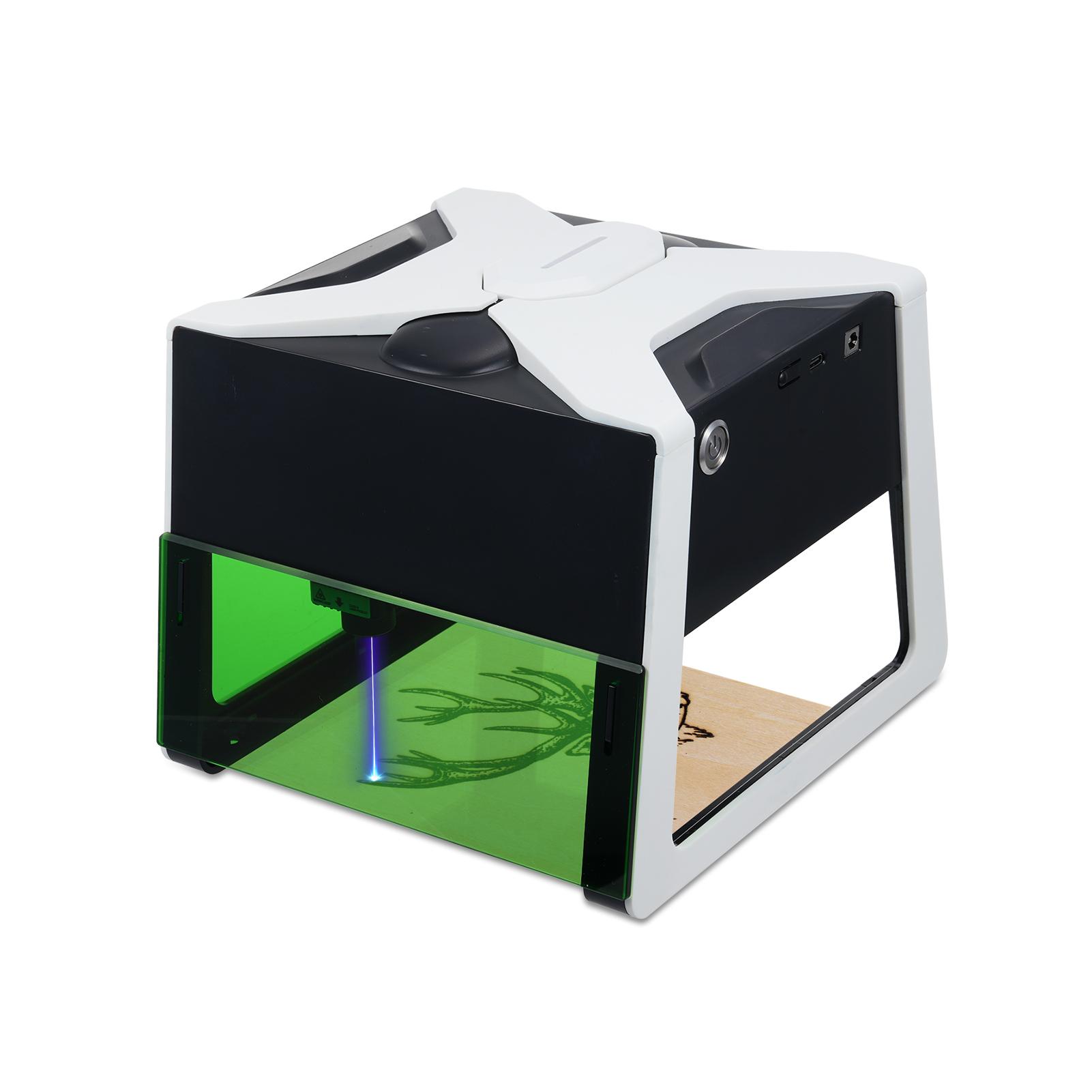 Лазерний гравер 3000 мВт Робоча область 85*85 мм Довжина хвилі лазера 450 нм Підключення до програми Високий US PLUG чорний
Лазерний гравер 3000 мВт Робоча область 85*85 мм Довжина хвилі лазера 450 нм Підключення до програми Високий US PLUG чорний