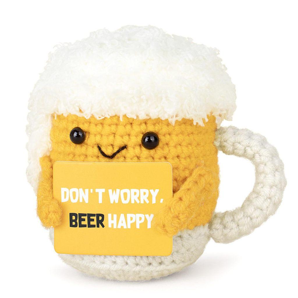 Yellow Beer Glass Positive Crochet Animals Doll With Card Desktop Ornament Emotional Support Handmade Knitted Cheer Up Toy жёлтый
Yellow Beer Glass Positive Crochet Animals Doll With Card Desktop Ornament Emotional Support Handmade Knitted Cheer Up Toy жёлтый