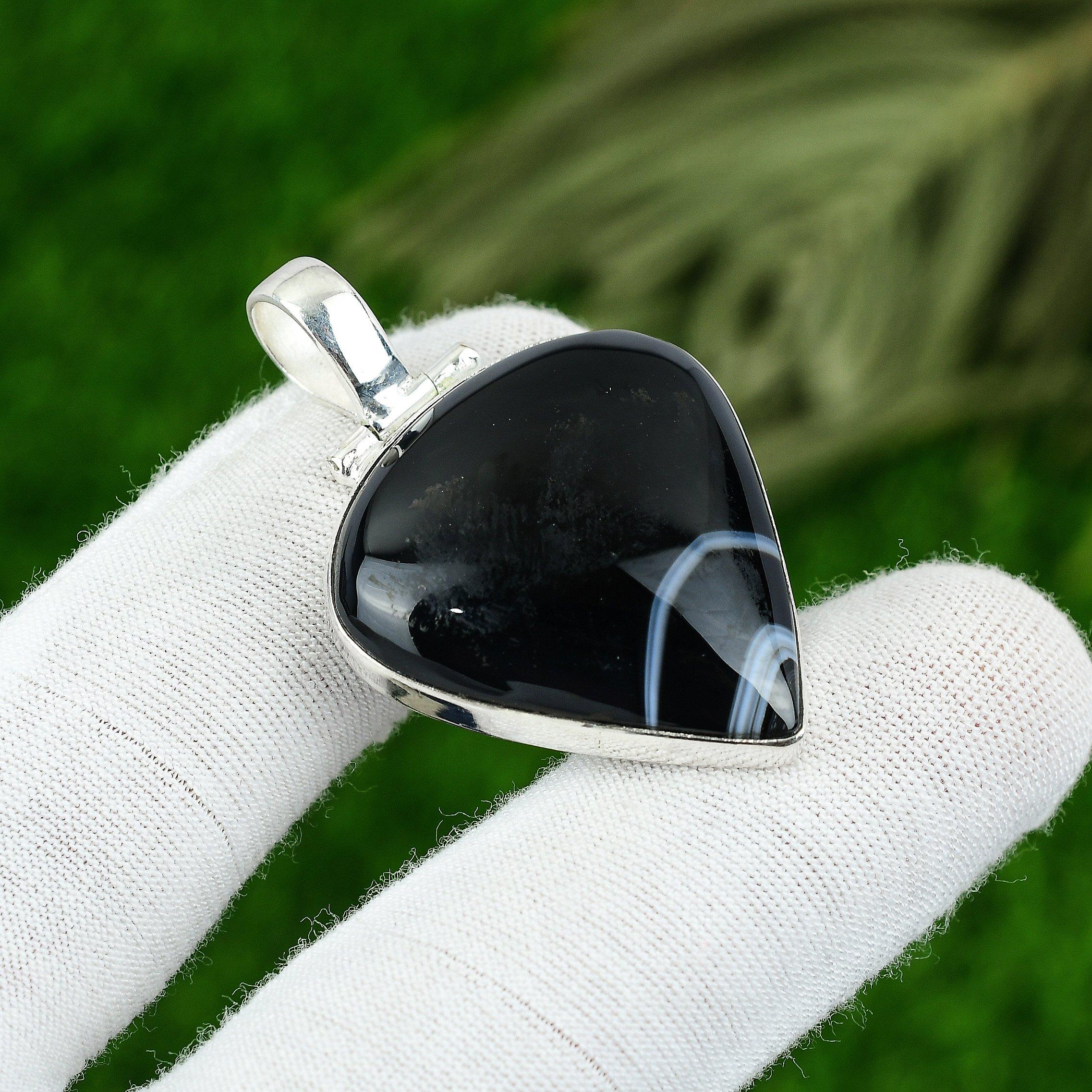 Birthday Gift For Her Natural Sardonyx Gemstone Pendant 925 Sterling Silver
Birthday Gift For Her Natural Sardonyx Gemstone Pendant 925 Sterling Silver
