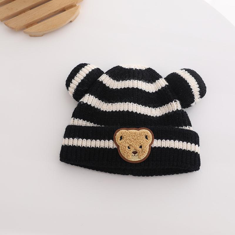 Cartoon Stripe Baby Beanie Cap Cute Bear Ears Infant Knitted Hat Winter Warm Kids Crochet Hats Toddler Girls Boys Bonnet
Cartoon Stripe Baby Beanie Cap Cute Bear Ears Infant Knitted Hat Winter Warm Kids Crochet Hats Toddler Girls Boys Bonnet