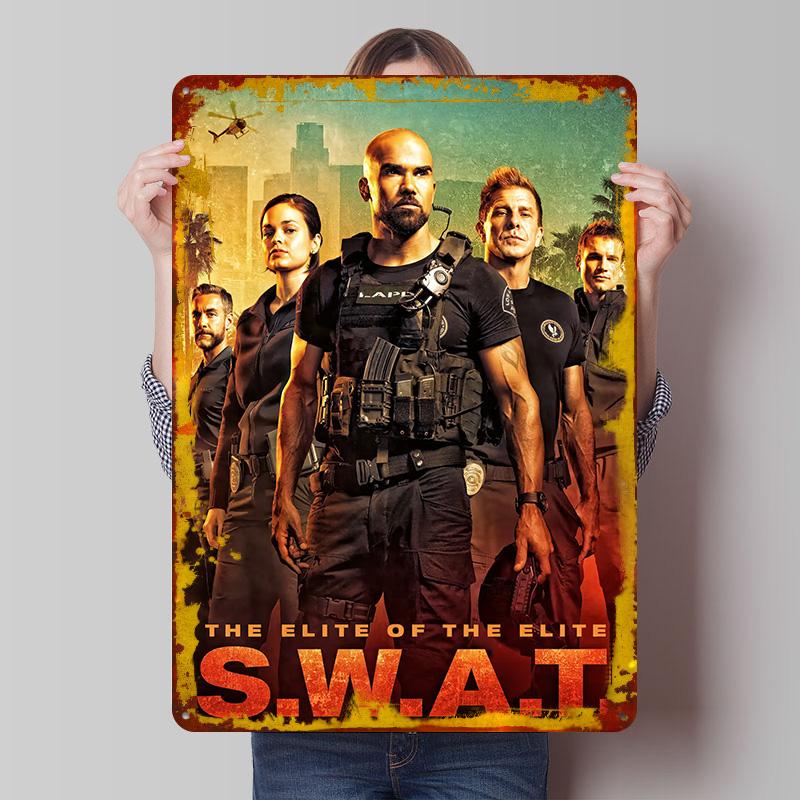 SWAT The Elite of the Elite Tin Plaque Poster Customized Wall Art Retro Vintage Metal Signs for Man Cave Office Decoration 7.9x11.8In(20x30cm)
SWAT The Elite of the Elite Tin Plaque Poster Customized Wall Art Retro Vintage Metal Signs for Man Cave Office Decoration 7.9x11.8In(20x30cm)