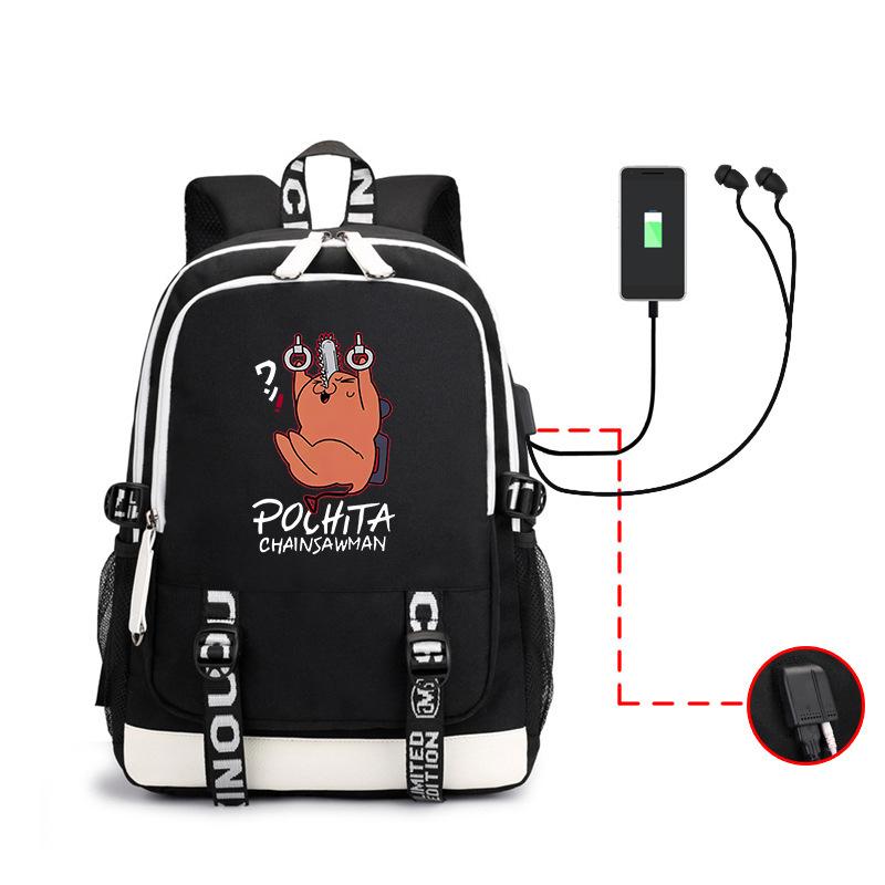 Anime Chainsaw Man Backpack Large Capacity USB Computer Bag Student School Bag He is a size 19.
Anime Chainsaw Man Backpack Large Capacity USB Computer Bag Student School Bag He is a size 19.