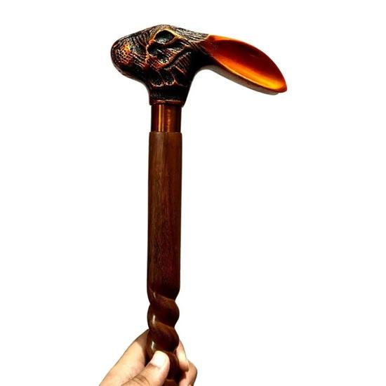 93.98 cm Wooden Walking Cane Hand Carved Walking Stick Brass Rabbit Head Best Gift for Unisex
93.98 cm Wooden Walking Cane Hand Carved Walking Stick Brass Rabbit Head Best Gift for Unisex
