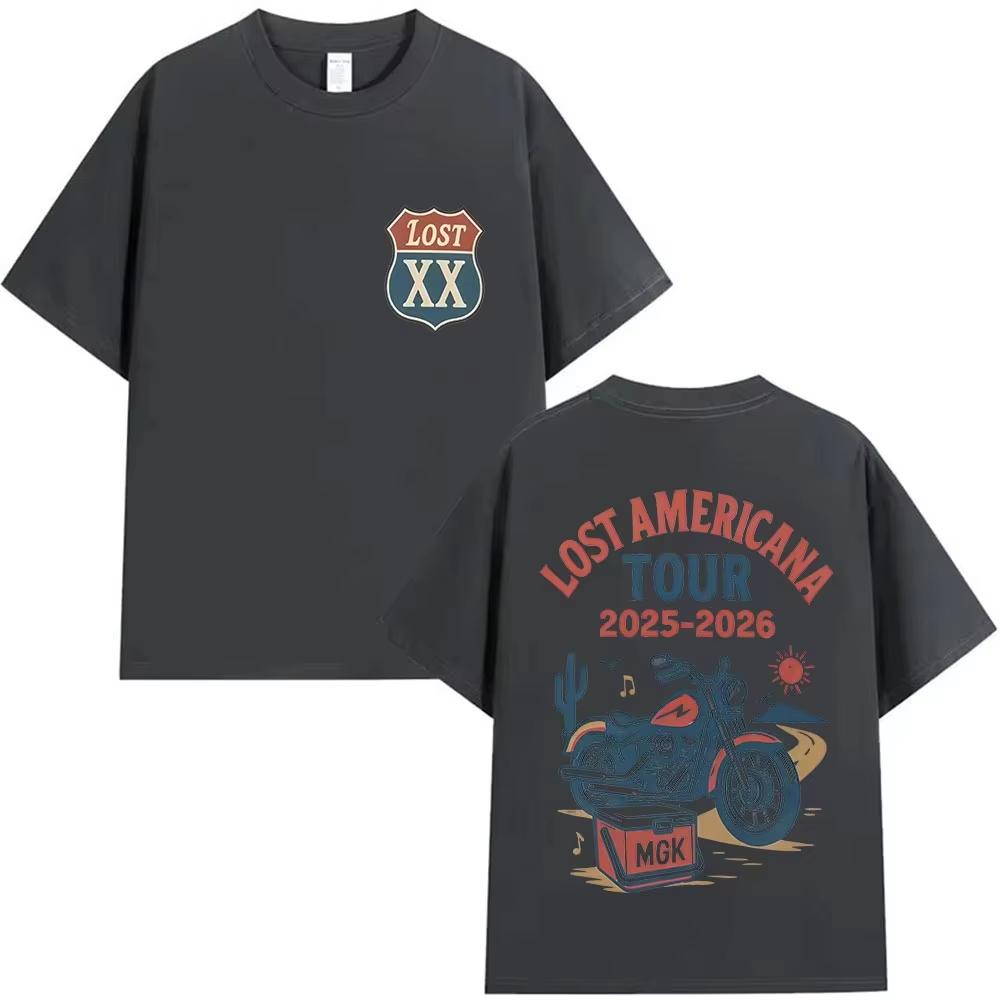 Rapper MGK Lost XX Americana Tour 2026 Spring summer Graphic Printed TShirt Harajuku Fashion Casual pure Cotton Streetwear 4XL
Rapper MGK Lost XX Americana Tour 2026 Spring summer Graphic Printed TShirt Harajuku Fashion Casual pure Cotton Streetwear 4XL