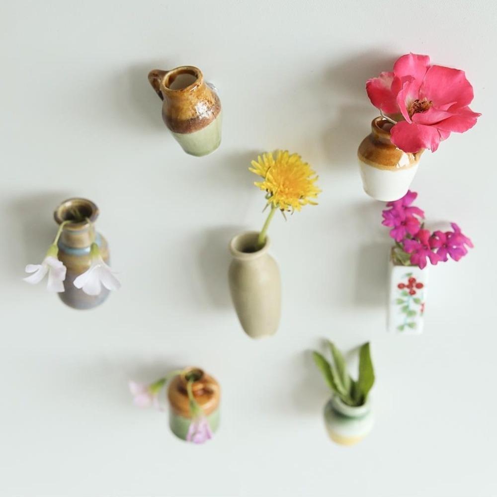 Handmade Mini Ceramic Vase Unique Flower Arrangement Magnet Creative Vase Fridge Magnets Gift Idea Style 10
Handmade Mini Ceramic Vase Unique Flower Arrangement Magnet Creative Vase Fridge Magnets Gift Idea Style 10