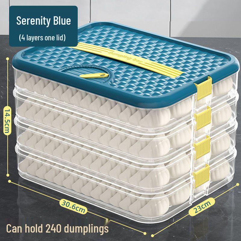 Многослойный пищевой контейнер для хранения пельменей для морозильной камеры и холодильника 1 Layer 1 Lid - Holds ~60 Dumplings
Многослойный пищевой контейнер для хранения пельменей для морозильной камеры и холодильника 1 Layer 1 Lid - Holds ~60 Dumplings