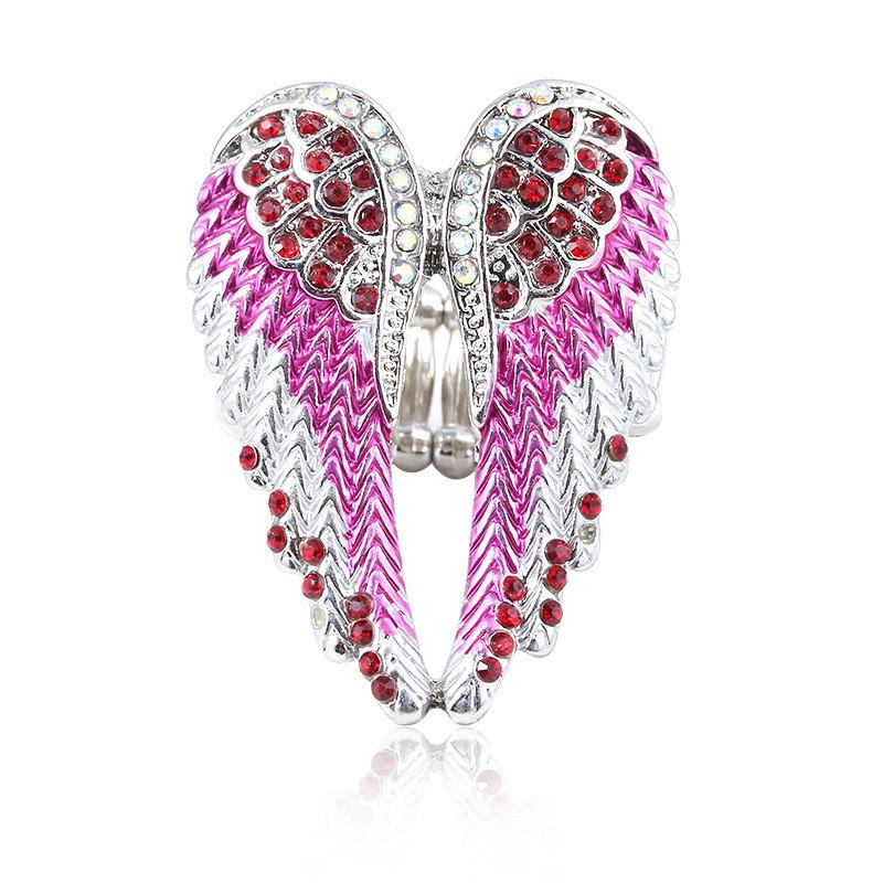 Adjustable Alloy Angel Wing Ring With Glittering Crystals For Fashion Jewelry Gift рожевий
Adjustable Alloy Angel Wing Ring With Glittering Crystals For Fashion Jewelry Gift рожевий
