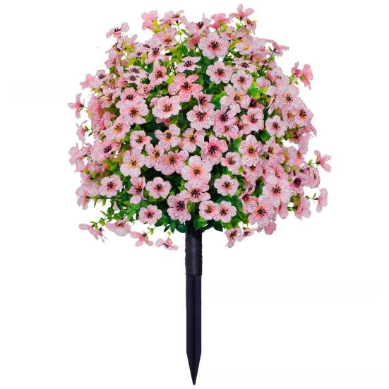 UV Resistant Artificial Violet Topiary Bushes with Stakes Spring Summer Faux Violet Shrubs Outdoor Fake Plants Ball Tree for Garden Porch Window Box 1pc
UV Resistant Artificial Violet Topiary Bushes with Stakes Spring Summer Faux Violet Shrubs Outdoor Fake Plants Ball Tree for Garden Porch Window Box 1pc