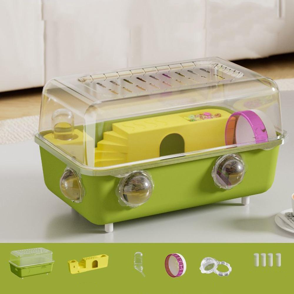 Double Clear Animal Observation Cage Running Wheel Pet Habitat Hamster Cage For Hamsters Hedgehogs 5Pcs Green
Double Clear Animal Observation Cage Running Wheel Pet Habitat Hamster Cage For Hamsters Hedgehogs 5Pcs Green