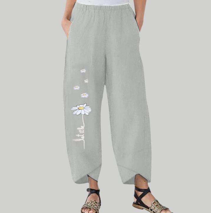 Cotton Linen Women s Cartoon Daisy Print Casual Elastic Waist Pants 3401 Large серый
Cotton Linen Women s Cartoon Daisy Print Casual Elastic Waist Pants 3401 Large серый