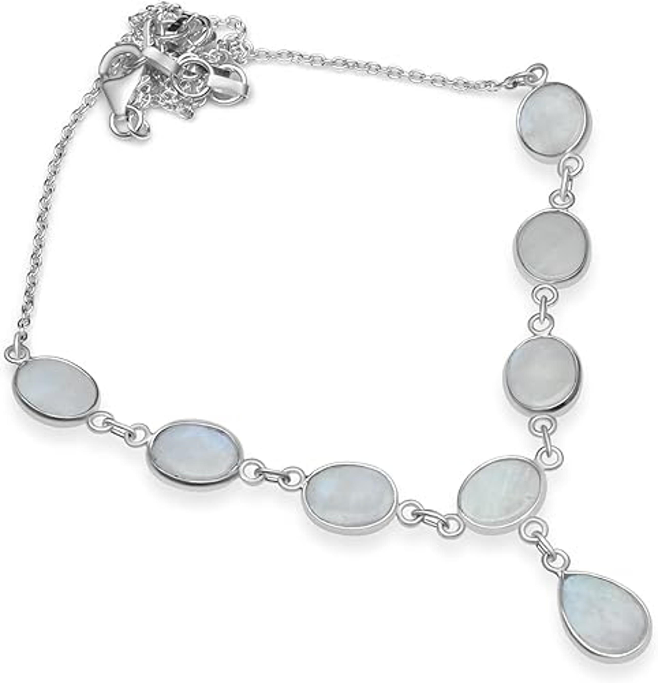 Стильное серебряное (925 пробы) ожерелье с лунным камнем, ручной работы, в стиле бохо 18 inch
Стильное серебряное (925 пробы) ожерелье с лунным камнем, ручной работы, в стиле бохо 18 inch