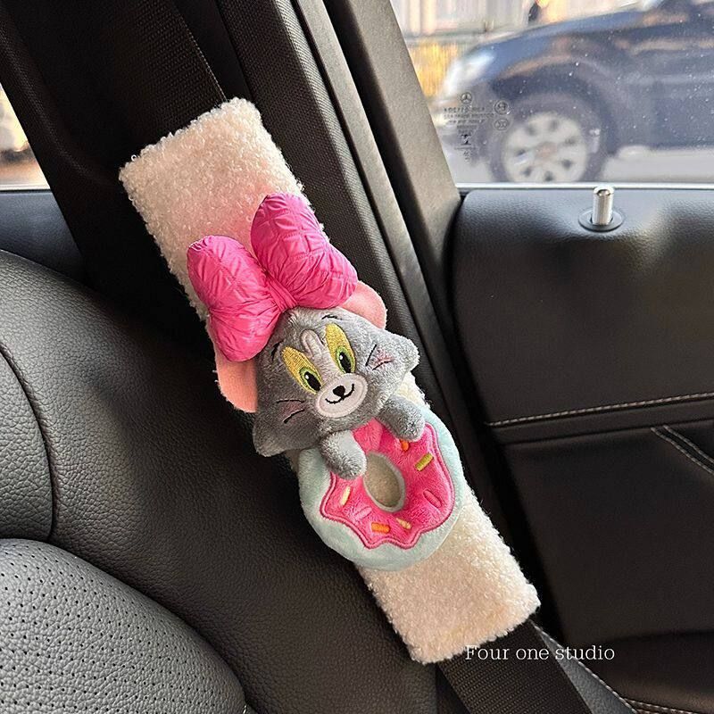 Car Seatbelt Shoulder Pads Cute Cat and Mouse Design High-End Personalized Car Decoration Shoulder Protection Cover Safety Tom Butterfly Donut + White Lambswool Shoulder Pad
Car Seatbelt Shoulder Pads Cute Cat and Mouse Design High-End Personalized Car Decoration Shoulder Protection Cover Safety Tom Butterfly Donut + White Lambswool Shoulder Pad