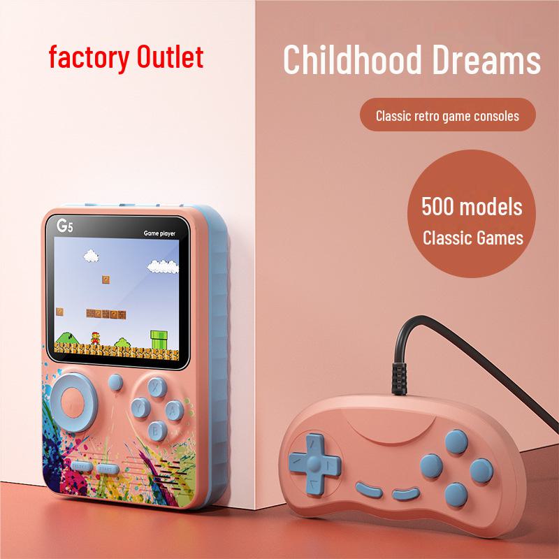 Ретро G5 Mini портативная игровая консоль с 500 классическими играми для детей - аркадный экшн для двух игроков Singles синий
Ретро G5 Mini портативная игровая консоль с 500 классическими играми для детей - аркадный экшн для двух игроков Singles синий