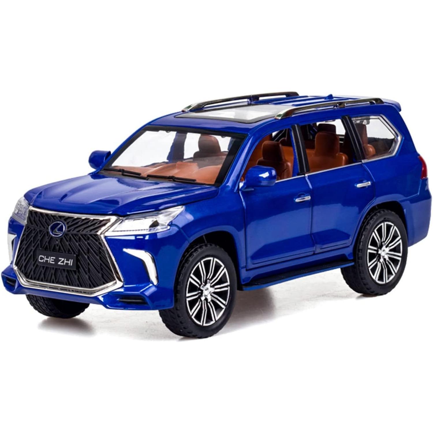 Модель Lexus LX570, лита під тиском, у масштабі 1/24 - іграшкова машинка зі звуком і світлом зі сплаву цинку, колекційна іграшка для дорослих і хлопчиків, дівчаток 1/24-Size:21*9.5*8.5cm синій
Модель Lexus LX570, лита під тиском, у масштабі 1/24 - іграшкова машинка зі звуком і світлом зі сплаву цинку, колекційна іграшка для дорослих і хлопчиків, дівчаток 1/24-Size:21*9.5*8.5cm синій