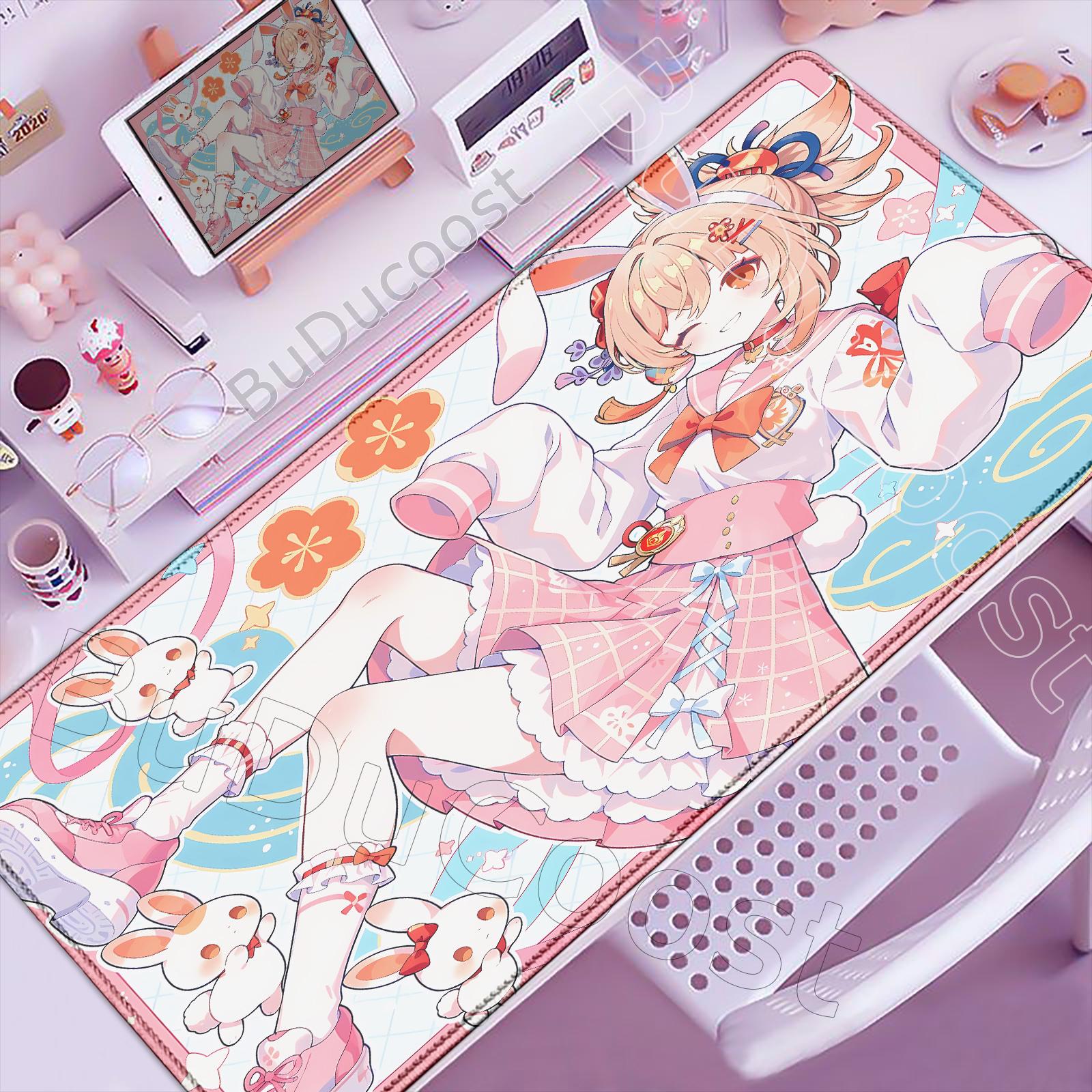 New Cute Genshin Impact Kamisato Ayaka Hu Tao Mousepads Computer Gaming Lock Edge Laptop PC Desk Mat Rubber Keyboard Mouse Pad 600x300x2mm
New Cute Genshin Impact Kamisato Ayaka Hu Tao Mousepads Computer Gaming Lock Edge Laptop PC Desk Mat Rubber Keyboard Mouse Pad 600x300x2mm