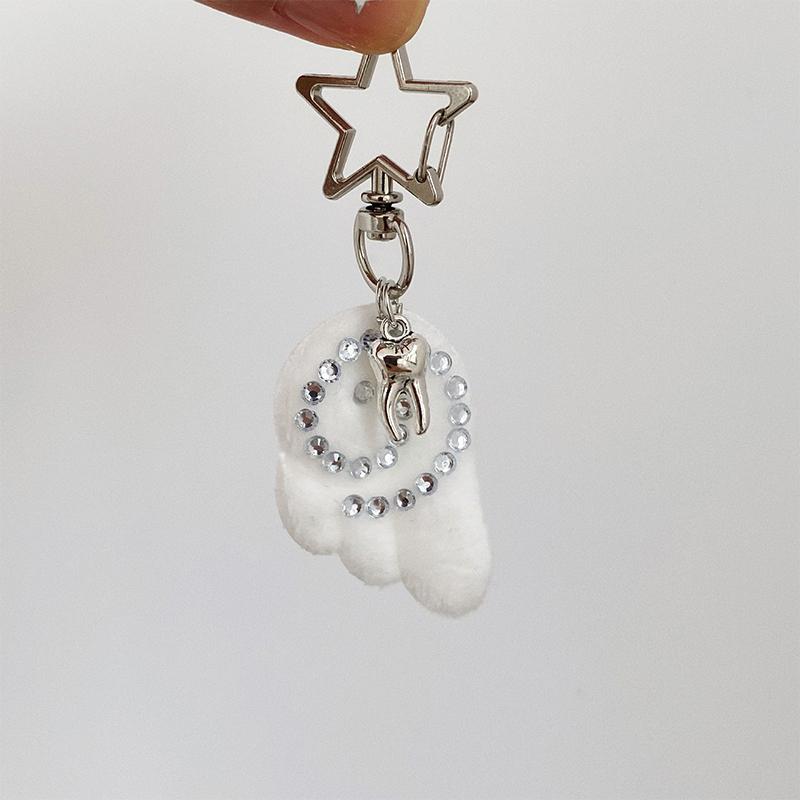Cute Angel Wing Keychain Teeth Bag Charms Phone Case Hanging Pendant Creative Y2K Jewelry Gift OneSize
Cute Angel Wing Keychain Teeth Bag Charms Phone Case Hanging Pendant Creative Y2K Jewelry Gift OneSize