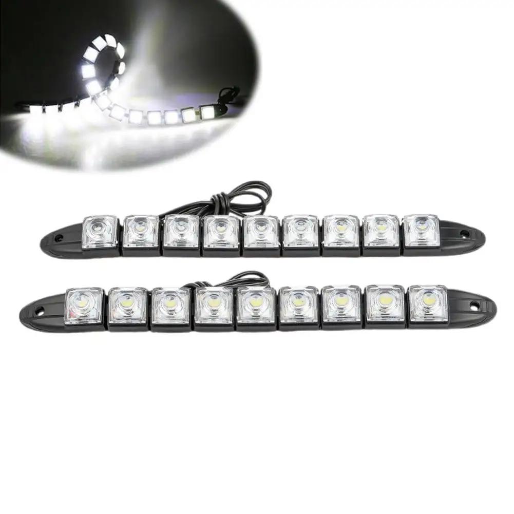 9 LED Running Lights Car DayLight Driving Led Strip Decorative K Auto Brighter 6000-8000 Light Rear Or Warning Front P5Z8
9 LED Running Lights Car DayLight Driving Led Strip Decorative K Auto Brighter 6000-8000 Light Rear Or Warning Front P5Z8