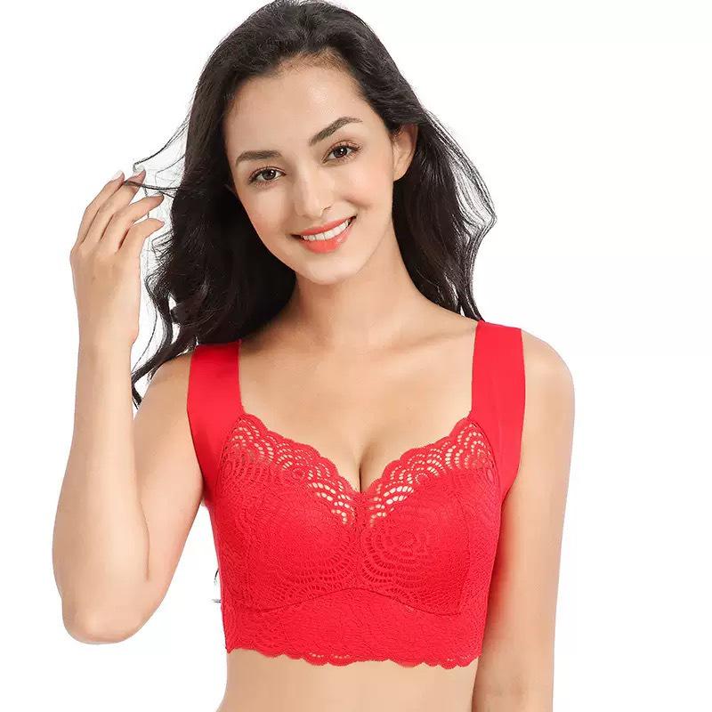 Plus Size Lace Wirefree Push-Up Bra: Sexy, Extra Large Vest Style for Women XL
Plus Size Lace Wirefree Push-Up Bra: Sexy, Extra Large Vest Style for Women XL