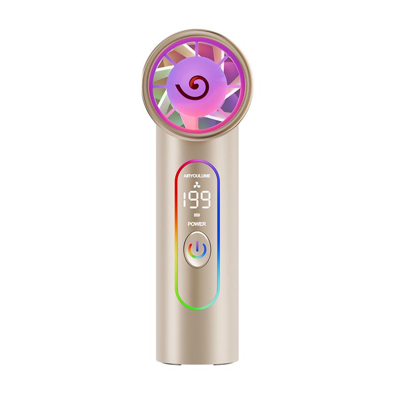 2026 V9 Turbo High-Speed Handheld Fan with Semiconductor Cooling 48*50*120 mm шампанского/золотой
2026 V9 Turbo High-Speed Handheld Fan with Semiconductor Cooling 48*50*120 mm шампанского/золотой