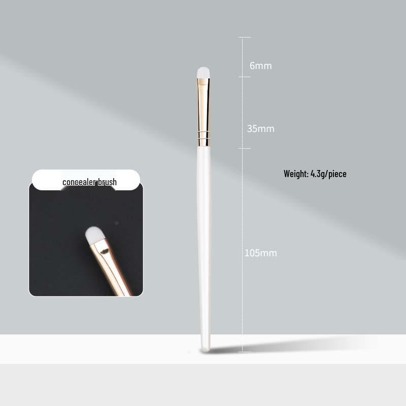 Молочно-белый набор кистей для начинающих из 5 штук: Тональная основа, Макияж глаз, Угловые брови, Консилер, Тени для век.
Молочно-белый набор кистей для начинающих из 5 штук: Тональная основа, Макияж глаз, Угловые брови, Консилер, Тени для век.