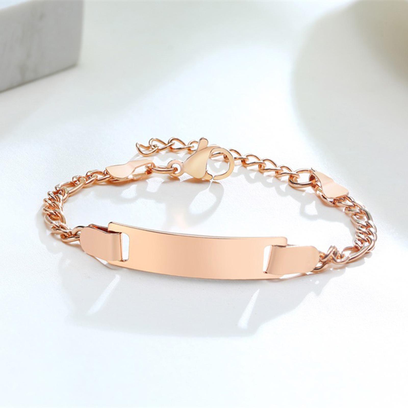 Baby Kids Bracelet, Stainless Steel Chain Bracelet Adjustable Link without Name,Girl Boy Children Birthday Gift 12cm-15cm for kids розового золота
Baby Kids Bracelet, Stainless Steel Chain Bracelet Adjustable Link without Name,Girl Boy Children Birthday Gift 12cm-15cm for kids розового золота