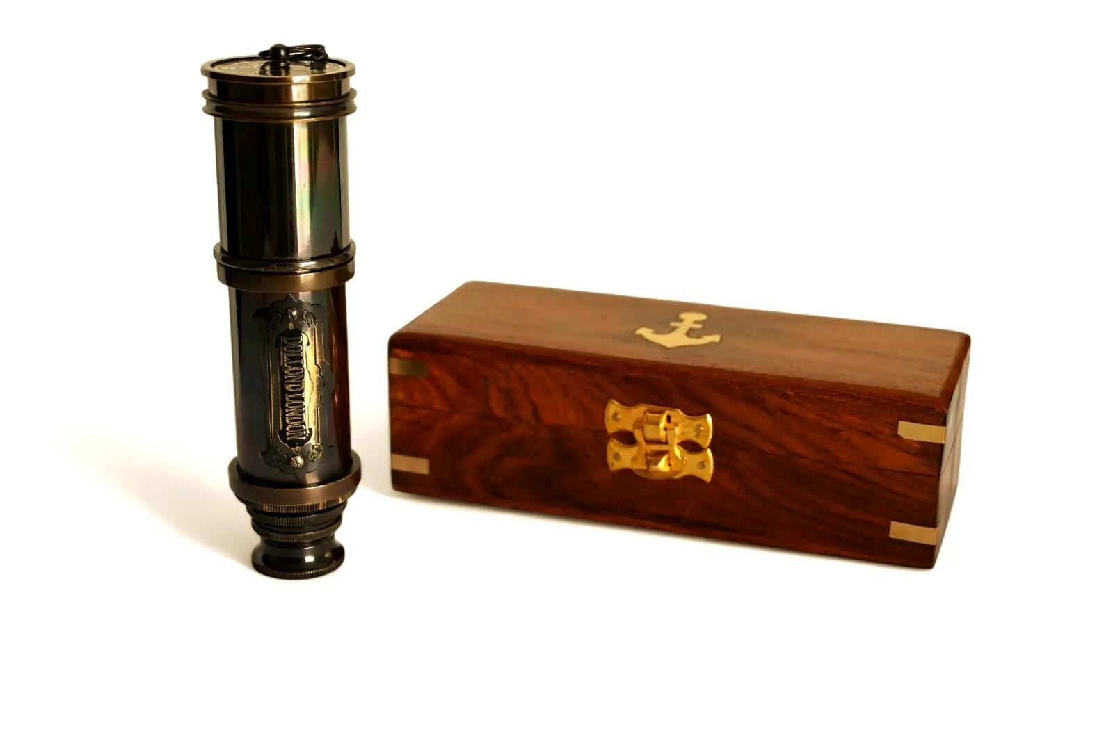 Морской телескоп Морской Антикварный Пиратский Подзорная труба из Массивной Латуни 16 дюймов Деревянная Коробка M аэро
Морской телескоп Морской Антикварный Пиратский Подзорная труба из Массивной Латуни 16 дюймов Деревянная Коробка M аэро