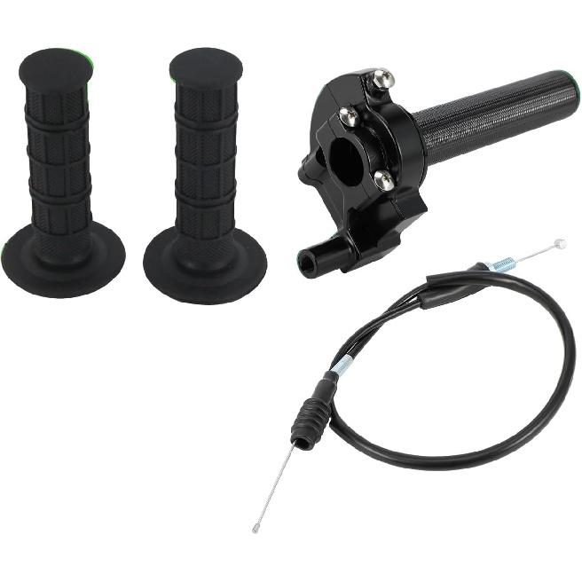 CHANGCHENG Dirt Bike Throttle Assembly Aluminum Twist Throttle Handle Grips with Throttle Cable for KLX110/110L/140/140L/140G KX65/85/100/112 чёрный
CHANGCHENG Dirt Bike Throttle Assembly Aluminum Twist Throttle Handle Grips with Throttle Cable for KLX110/110L/140/140L/140G KX65/85/100/112 чёрный