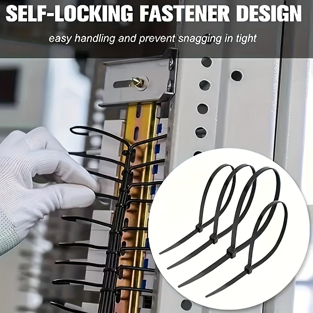 250pcs Black Nylon Cable Ties - Self-Locking, Multi-Purpose Wire Organizers for Home, Office, Garden Fences 250 mm long, 3.6 mm wide, 250 pieces. чорний 
250pcs Black Nylon Cable Ties - Self-Locking, Multi-Purpose Wire Organizers for Home, Office, Garden Fences 250 mm long, 3.6 mm wide, 250 pieces. чорний