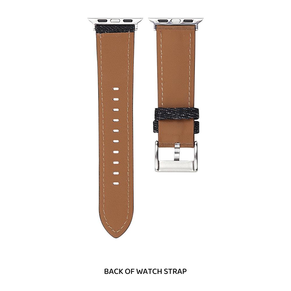 Watch Band For Apple Watch Series 10 9 8 7 SE 6 5 4 3 2 1 42mm 41mm 40mm 38mm Embroidered Denim Leather Strap Brown/Black
Watch Band For Apple Watch Series 10 9 8 7 SE 6 5 4 3 2 1 42mm 41mm 40mm 38mm Embroidered Denim Leather Strap Brown/Black