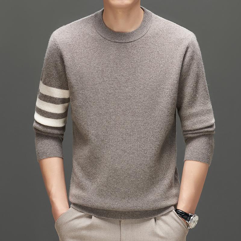 Premium Men s Striped Cashmere Sweater - Luxurious, Warm, Skin-friendly, 100% Goat Cashmere Knitwear for Autumn/Winter L
Premium Men s Striped Cashmere Sweater - Luxurious, Warm, Skin-friendly, 100% Goat Cashmere Knitwear for Autumn/Winter L