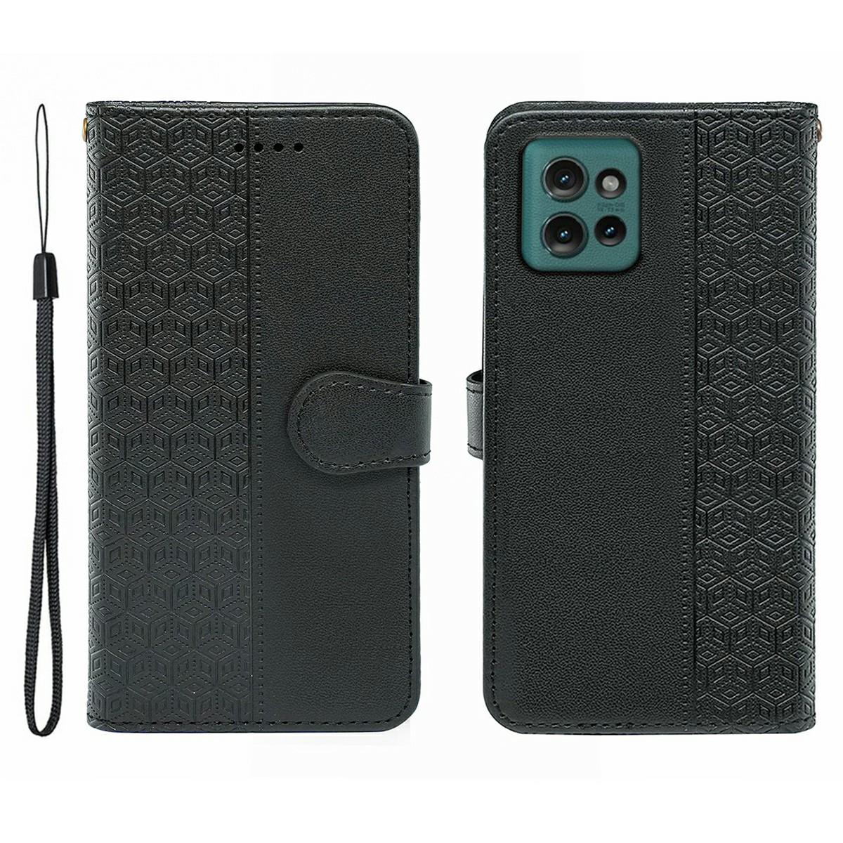 For Motorola Edge 50 5G Case Anti Scratch Splicing Imprinted Rhombus Leather Phone Cover Black
For Motorola Edge 50 5G Case Anti Scratch Splicing Imprinted Rhombus Leather Phone Cover Black