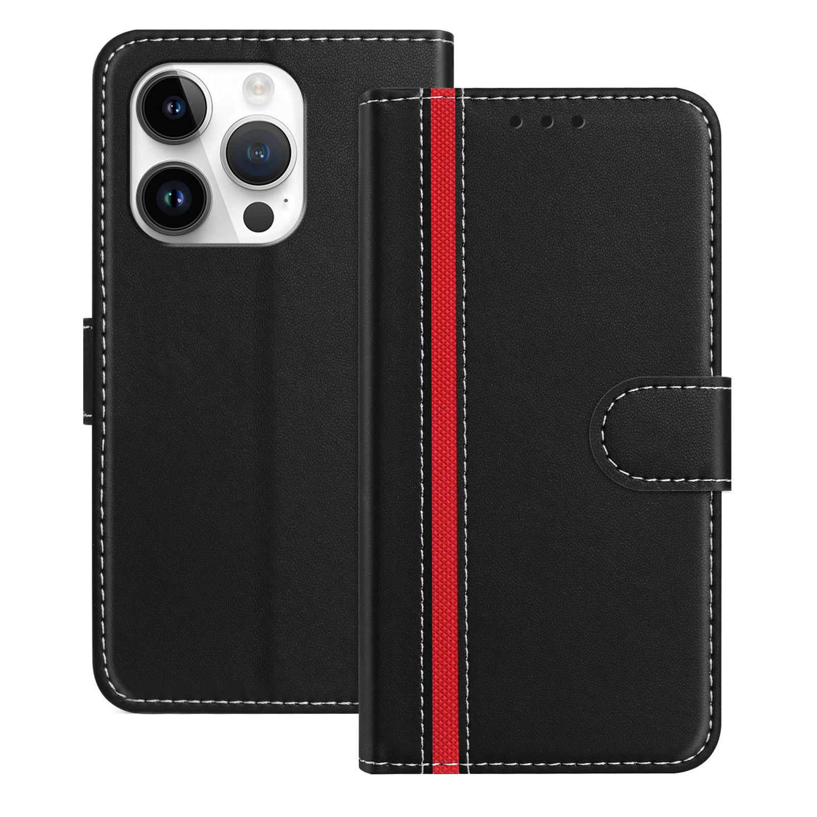 For iPhone 15 Pro Phone Cases Wallet Stand Color Splicing Leather Cover with Magnetic Clasp Black
For iPhone 15 Pro Phone Cases Wallet Stand Color Splicing Leather Cover with Magnetic Clasp Black