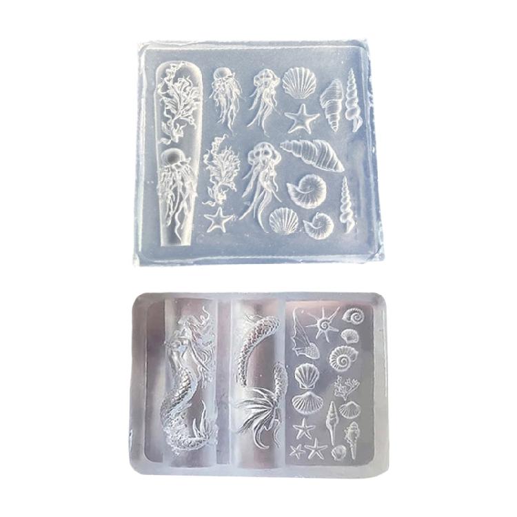 Pair of Reusable Silicone Mould With Marine Animal Designs for Professional Nail Embellishments 1
Pair of Reusable Silicone Mould With Marine Animal Designs for Professional Nail Embellishments 1