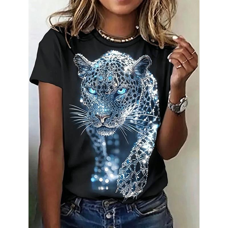 Leopard T-Shirts Animal 3D Print Women New O-Neck Casual Short Sleeve T Shirt Harajuku Oversized Tees Tops Female Clothing 5XL
Leopard T-Shirts Animal 3D Print Women New O-Neck Casual Short Sleeve T Shirt Harajuku Oversized Tees Tops Female Clothing 5XL