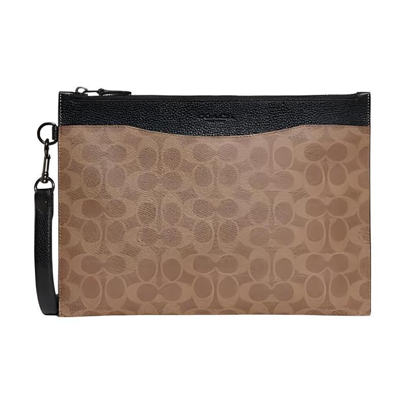 COACH Hitch 30 classic presbyopic zipper closure cow leather file bag wrist bag clutch bag large men s brown коричневий
COACH Hitch 30 classic presbyopic zipper closure cow leather file bag wrist bag clutch bag large men s brown коричневий