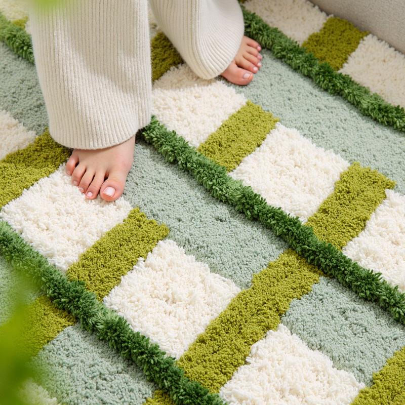 Длинный ковер для гостиной, впитывающий, простой в уходе, коврик под диван и кофейный столик, минималистичный клетчатый дизайн, охлаждающий и изолирующий плюшевый ковер для дома 60 x 120cm зелёный
Длинный ковер для гостиной, впитывающий, простой в уходе, коврик под диван и кофейный столик, минималистичный клетчатый дизайн, охлаждающий и изолирующий плюшевый ковер для дома 60 x 120cm зелёный