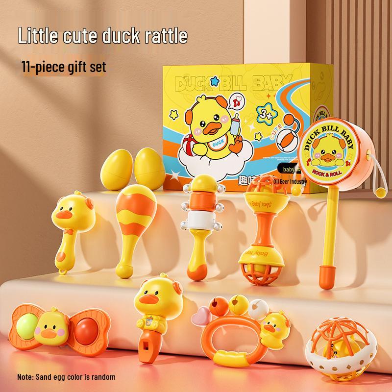 Набір дитячих брязкалець-тамбуринів, що обертаються, для новонароджених: Заспокійливий Хват & Іграшка для Вправ (0-1 рік)
Набір дитячих брязкалець-тамбуринів, що обертаються, для новонароджених: Заспокійливий Хват & Іграшка для Вправ (0-1 рік)