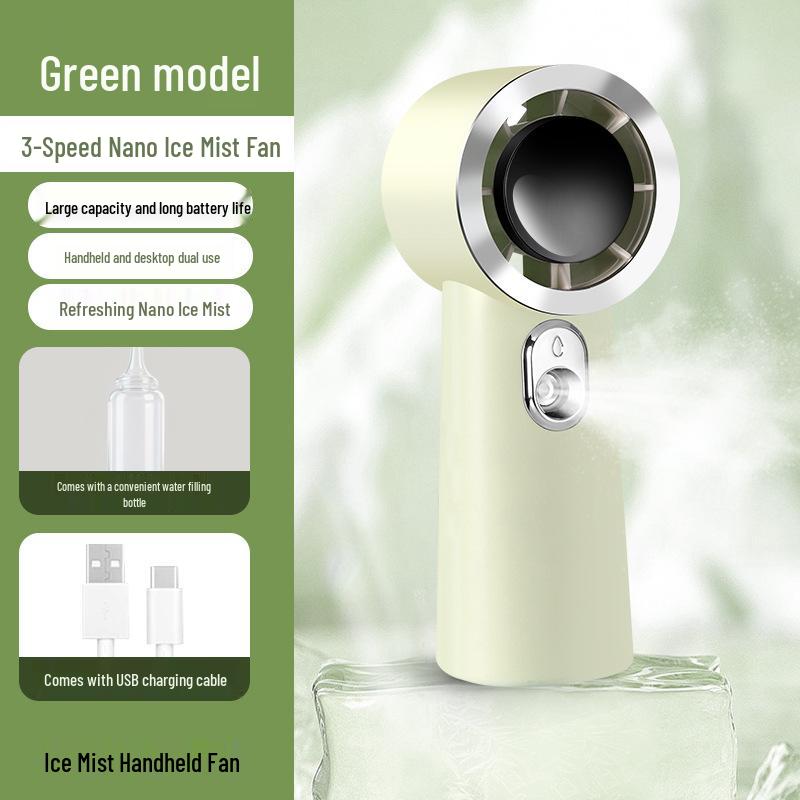 High-Speed Portable Fan with Atomizing Spray, Low Noise, 3 Speeds, Long Battery Life 15*6*5.4 cm
High-Speed Portable Fan with Atomizing Spray, Low Noise, 3 Speeds, Long Battery Life 15*6*5.4 cm