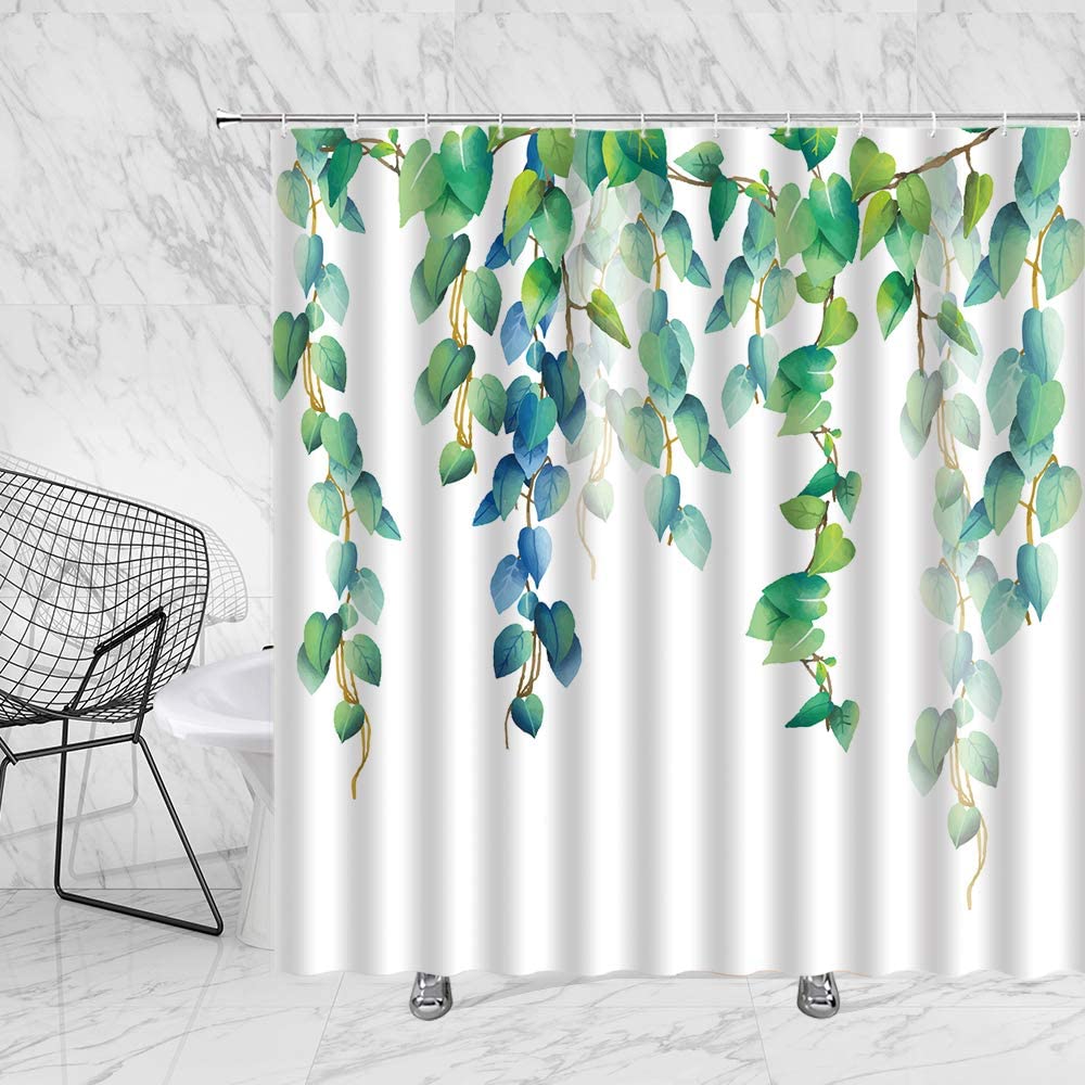 Natural Floral Shower Curtains Flowers Green Leaf Butterfly Water Color Art Nordic Modern Waterproof Bathroom Decor Curtain W60H190(CM)-1 Pcs
Natural Floral Shower Curtains Flowers Green Leaf Butterfly Water Color Art Nordic Modern Waterproof Bathroom Decor Curtain W60H190(CM)-1 Pcs