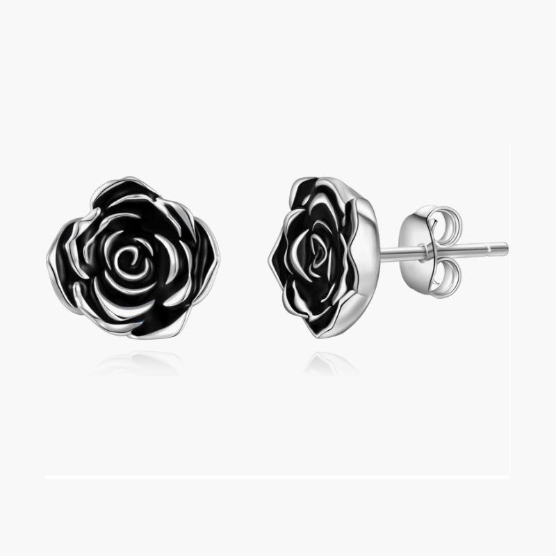 Women s Black Rose Earrings, S925 Sterling Silver - High-End Luxury Jewelry for Birthdays or Valentine s Day S925 Silver
Women s Black Rose Earrings, S925 Sterling Silver - High-End Luxury Jewelry for Birthdays or Valentine s Day S925 Silver