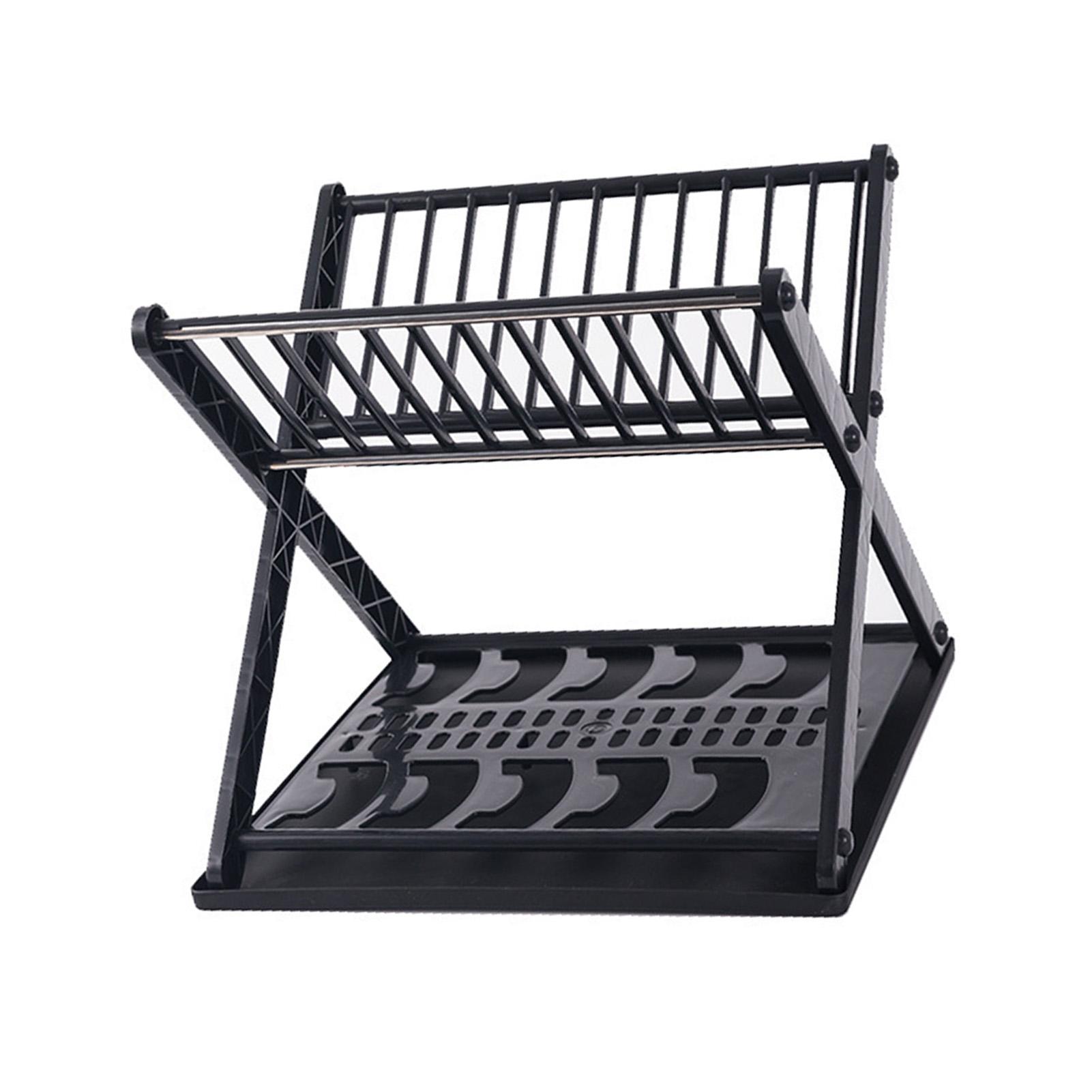 Double Layer Bowl Rack Multifunctional Dish Drying Rack Stainless Steel Dish Drainer for Kitchen Counter чёрный
Double Layer Bowl Rack Multifunctional Dish Drying Rack Stainless Steel Dish Drainer for Kitchen Counter чёрный