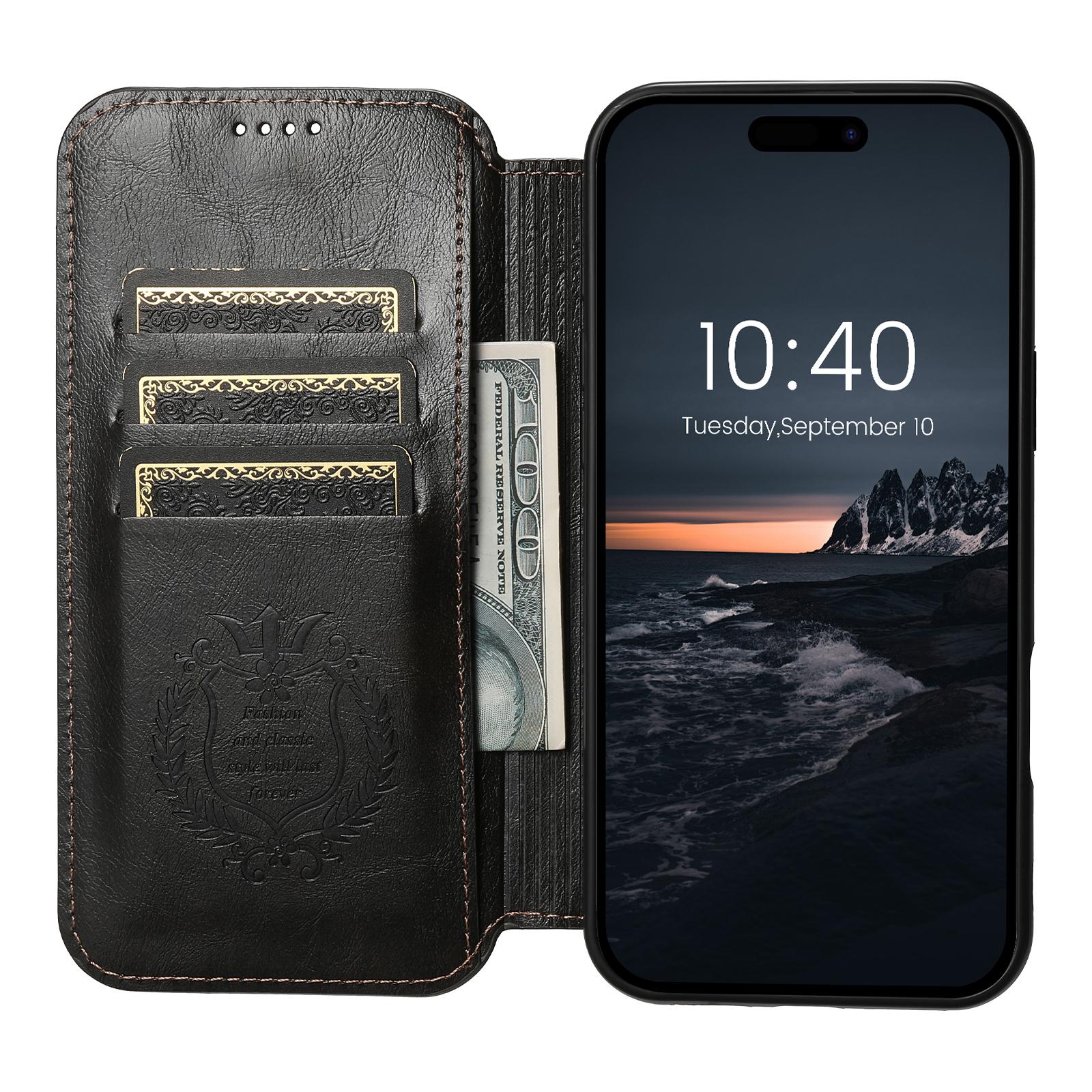 SUTENI J06 For iPhone 16 Case Compatible with MagSafe Textured PU Leather Flip Phone Cover Black
SUTENI J06 For iPhone 16 Case Compatible with MagSafe Textured PU Leather Flip Phone Cover Black