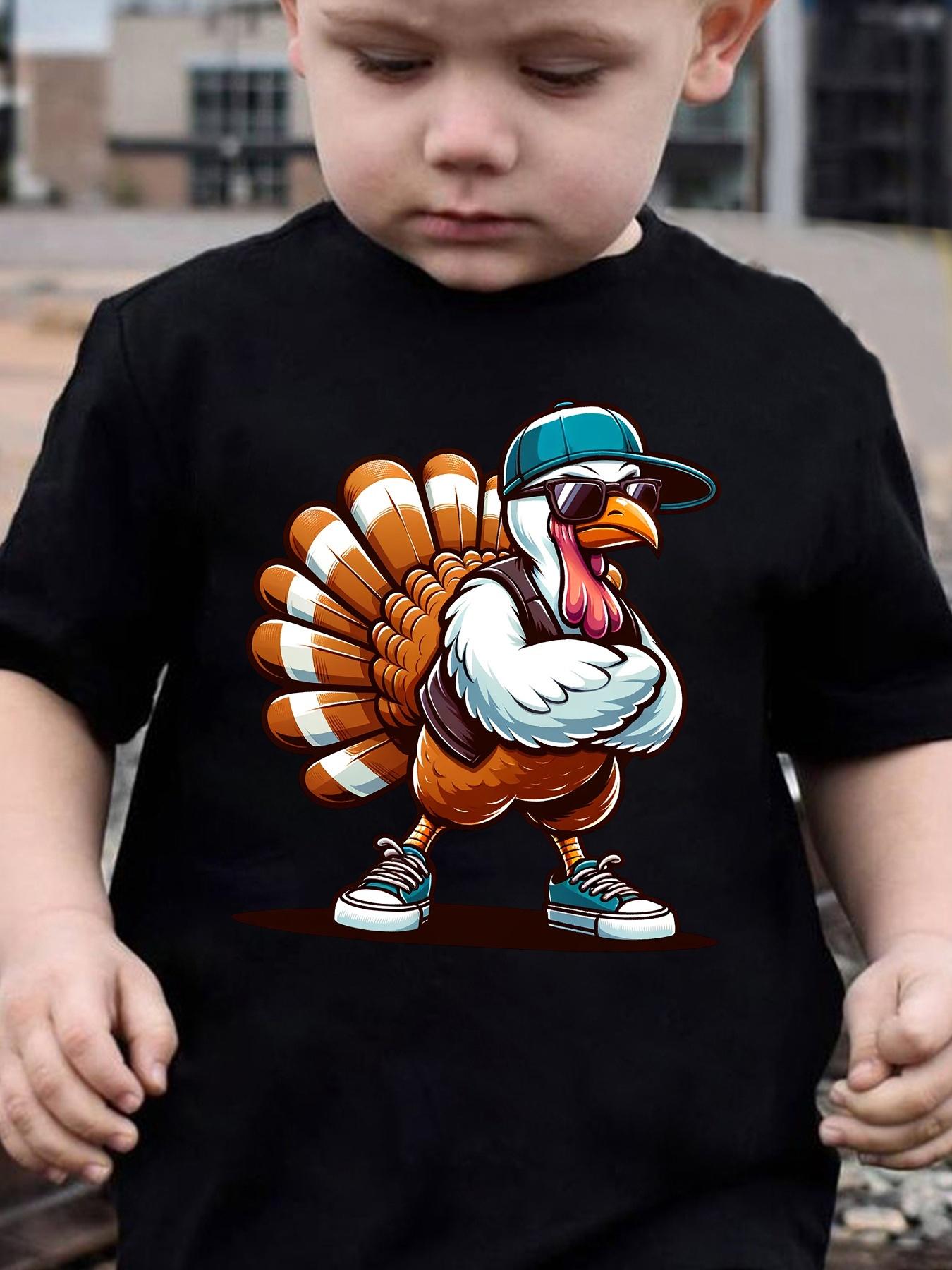 European sizes Boys Thanksgiving Turkey T-Shirt with Cute Cartoon Turkey & Blue Print - Short Sleeve Round Neck Summer Top for, 164cm чорний
European sizes Boys Thanksgiving Turkey T-Shirt with Cute Cartoon Turkey & Blue Print - Short Sleeve Round Neck Summer Top for, 164cm чорний