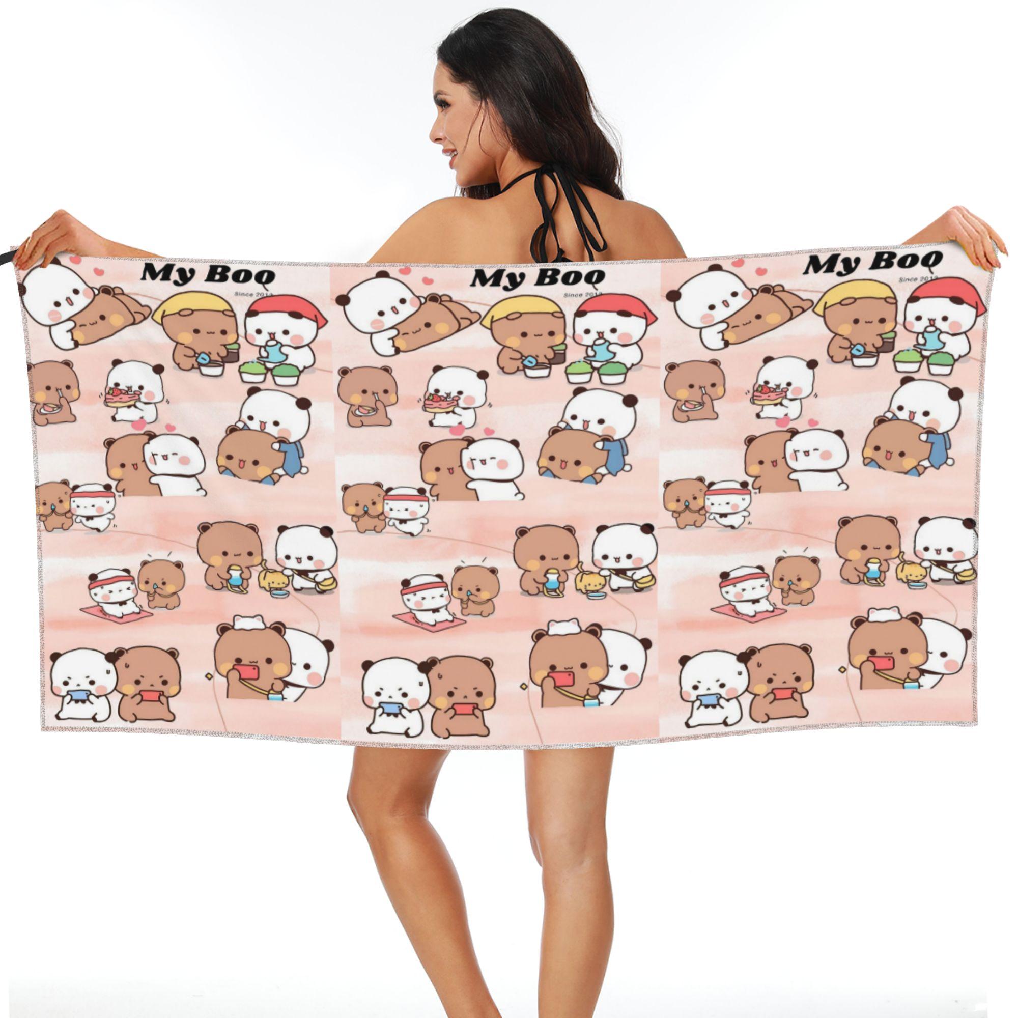 Bubu Dudu Panda Bears Cartoon Beach Towel Soft Microfiber Quick Dry Absorbent Quick Towels For Pool W40*H60(CM)
Bubu Dudu Panda Bears Cartoon Beach Towel Soft Microfiber Quick Dry Absorbent Quick Towels For Pool W40*H60(CM)
