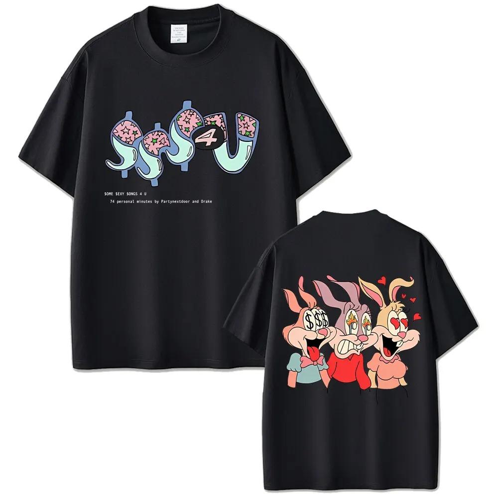 Drake SSSU4 (Some Sexy Songs 4 U) Cartoon Bunnies Vintage Washed Hip-Hop T-Shirt, Unisex Rap Fan Streetwear Tee, 100% Cotton Casual Short Sleeve Top 4XL
Drake SSSU4 (Some Sexy Songs 4 U) Cartoon Bunnies Vintage Washed Hip-Hop T-Shirt, Unisex Rap Fan Streetwear Tee, 100% Cotton Casual Short Sleeve Top 4XL