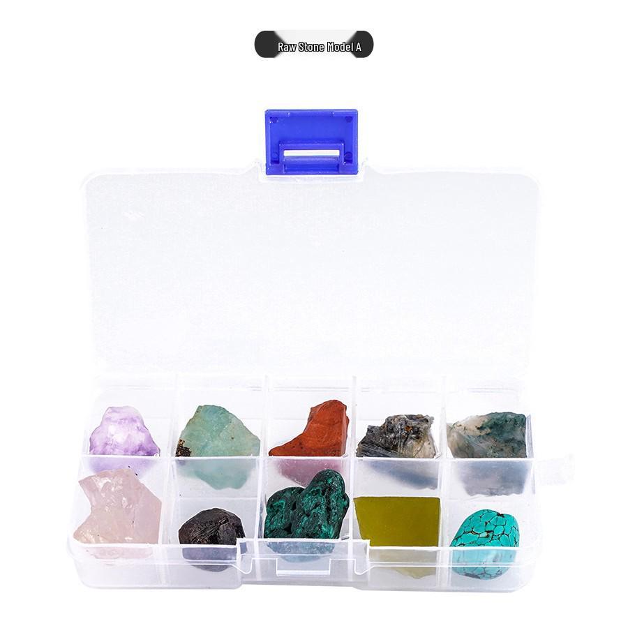 Gemstone Discovery: 50 Natural Raw Stones - Crystal Gravel Specimen Box for Kids Science & Craft 17.5*11.5*2.5 cm
Gemstone Discovery: 50 Natural Raw Stones - Crystal Gravel Specimen Box for Kids Science & Craft 17.5*11.5*2.5 cm