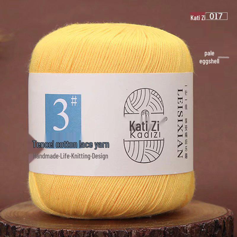 Пряжа Tencel Хлопок Кружево для Летнего Вязания Крючком и DIY - Нет. 3
Пряжа Tencel Хлопок Кружево для Летнего Вязания Крючком и DIY - Нет. 3