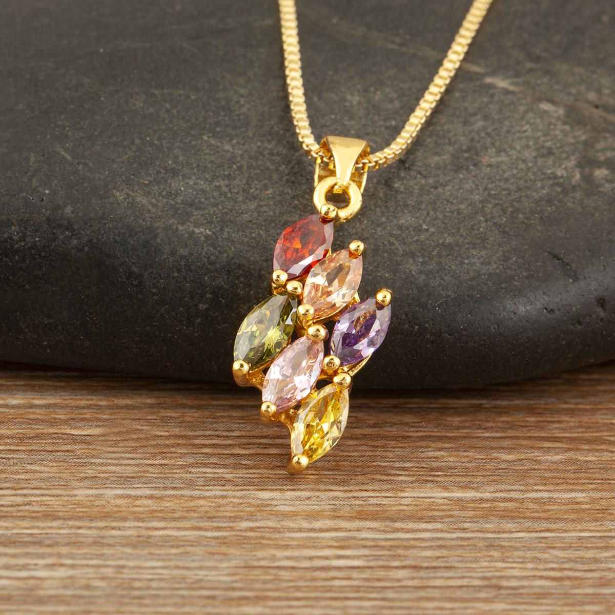 Nidin Fashion Rhombus Shape Shiny Colorful/White Zircon Charm Pendant Necklace For Women Bridal Engagement Chain Link Jewelry
Nidin Fashion Rhombus Shape Shiny Colorful/White Zircon Charm Pendant Necklace For Women Bridal Engagement Chain Link Jewelry