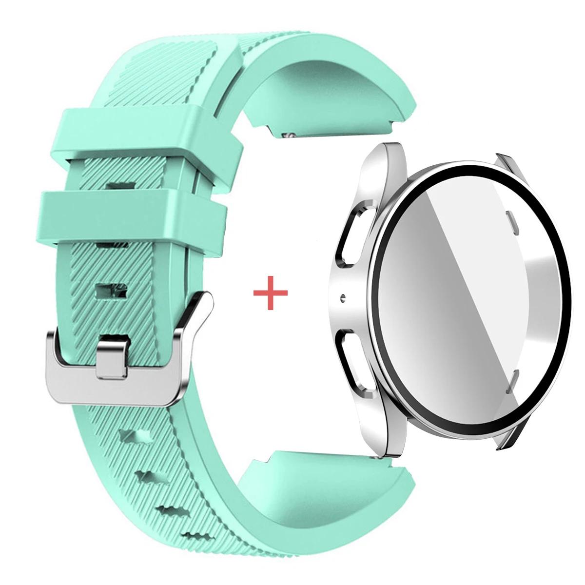 Glass Case +Band for Samsung Galaxy Watch 7/6/5/4 40 44mm Tempered PC Cover Silicone Sport Bracelet Watch 7/6/5/4 40 Accessories Galaxy Watch 4 44mm
Glass Case +Band for Samsung Galaxy Watch 7/6/5/4 40 44mm Tempered PC Cover Silicone Sport Bracelet Watch 7/6/5/4 40 Accessories Galaxy Watch 4 44mm