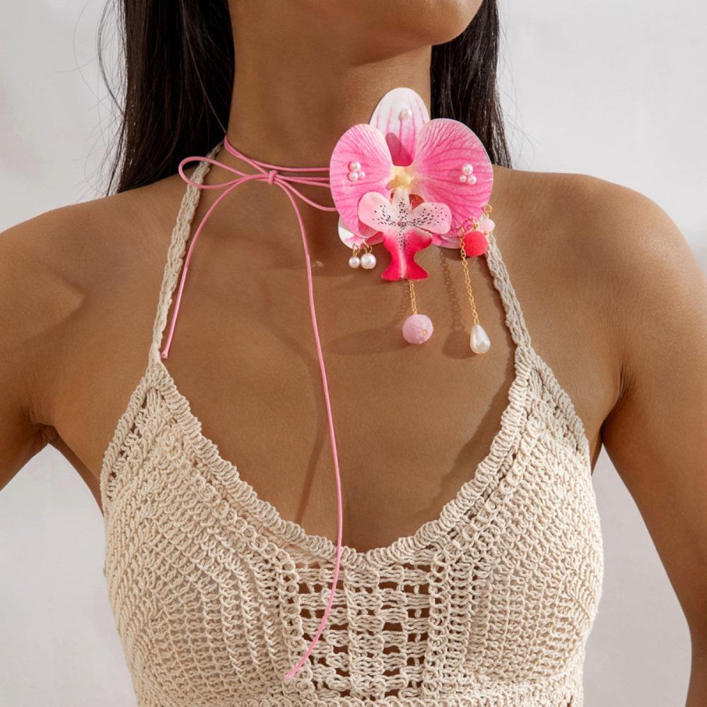 Long Rope Chain Exaggerated Necklace Large Flower Long Floral Collar Flower Choker Necklace Ladies рожевий
Long Rope Chain Exaggerated Necklace Large Flower Long Floral Collar Flower Choker Necklace Ladies рожевий